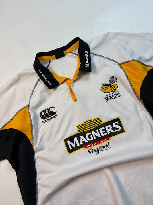Vintage London Wasps 2007/08 Canterbury away rugby shirt (XL)