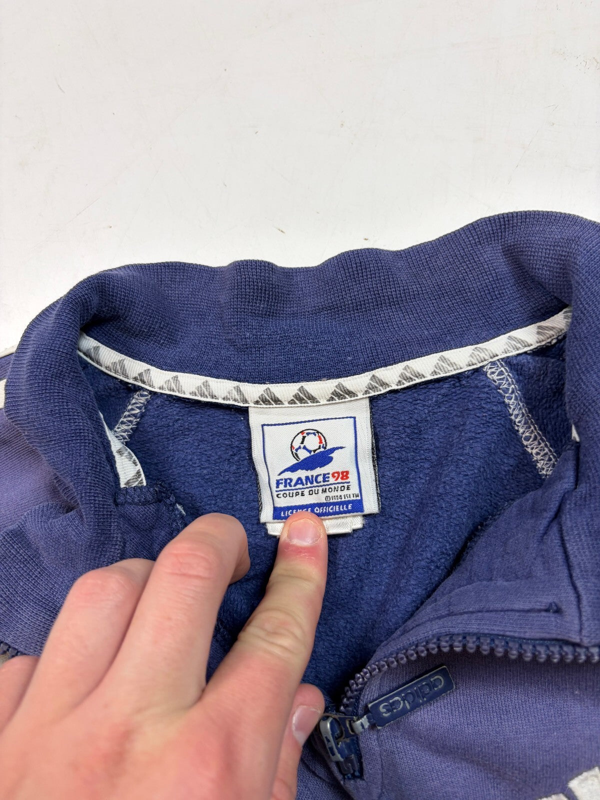 Vintage France 1998 world cup quarter zip sweatshirt (M)