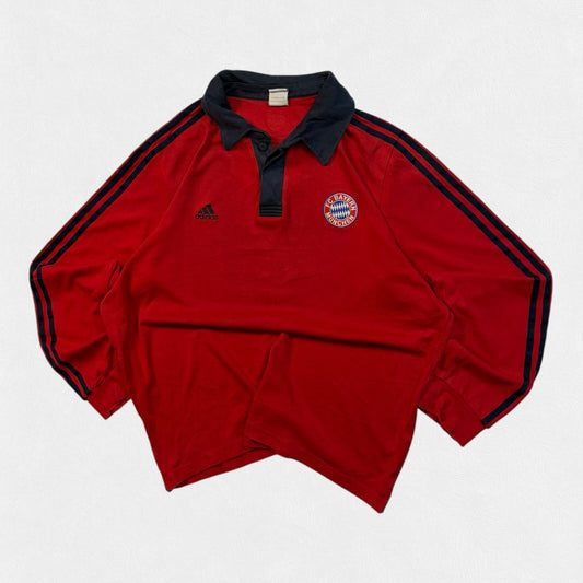 Vintage Bayern Munich 2008/09 adidas football polo shirt (M)