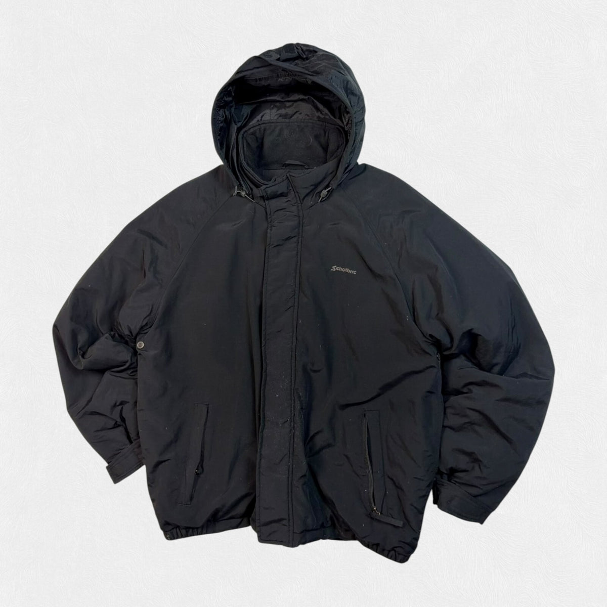 Vintage Schott NYC hooded insulated jacket (XL)