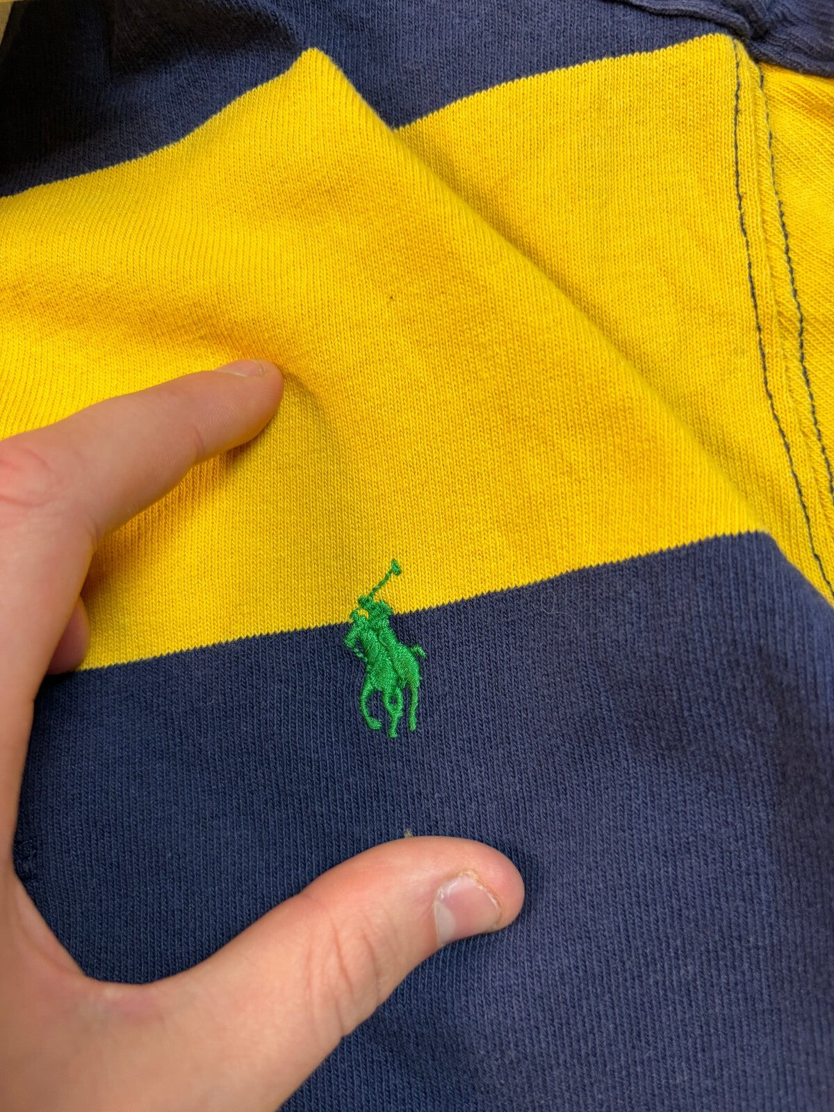 Ralph Lauren striped rugby polo shirt (L)