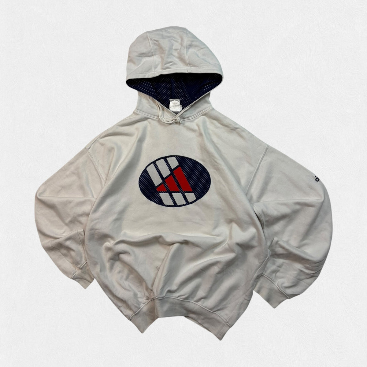 Vintage 90s adidas centre logo hoodie (L)