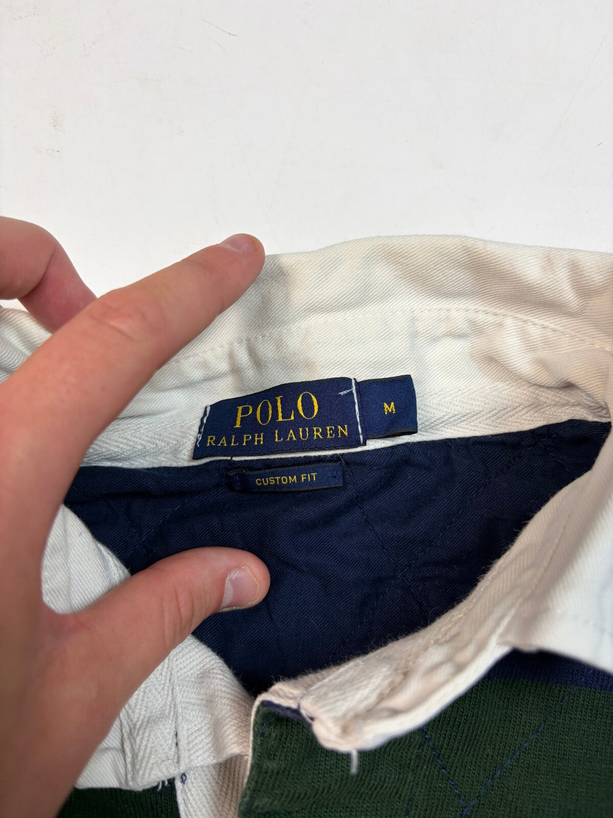 Ralph Lauren striped rugby polo shirt (M)