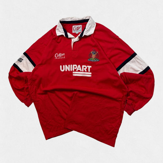 Vintage Gloucester 2000/01 Cotton Traders rugby union shirt (XXL)