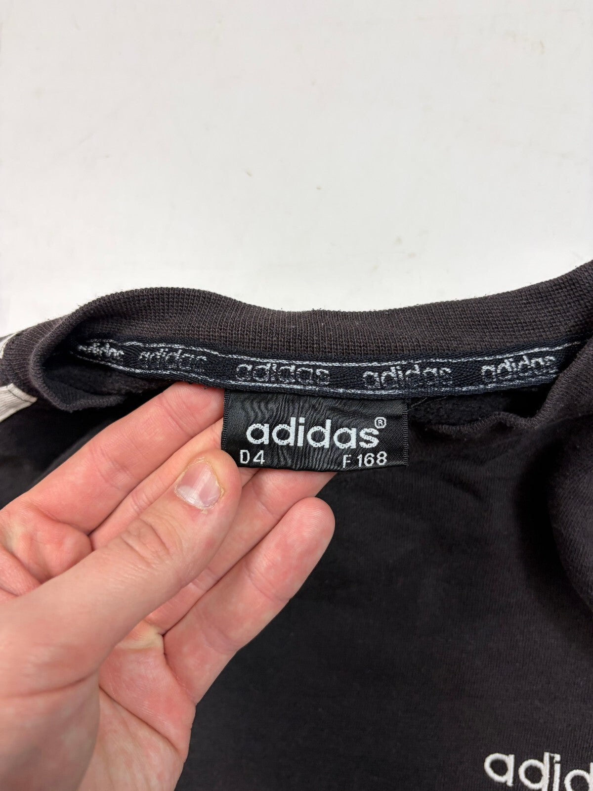 Vintage 90s adidas originals side stripe sweatshirt (S)