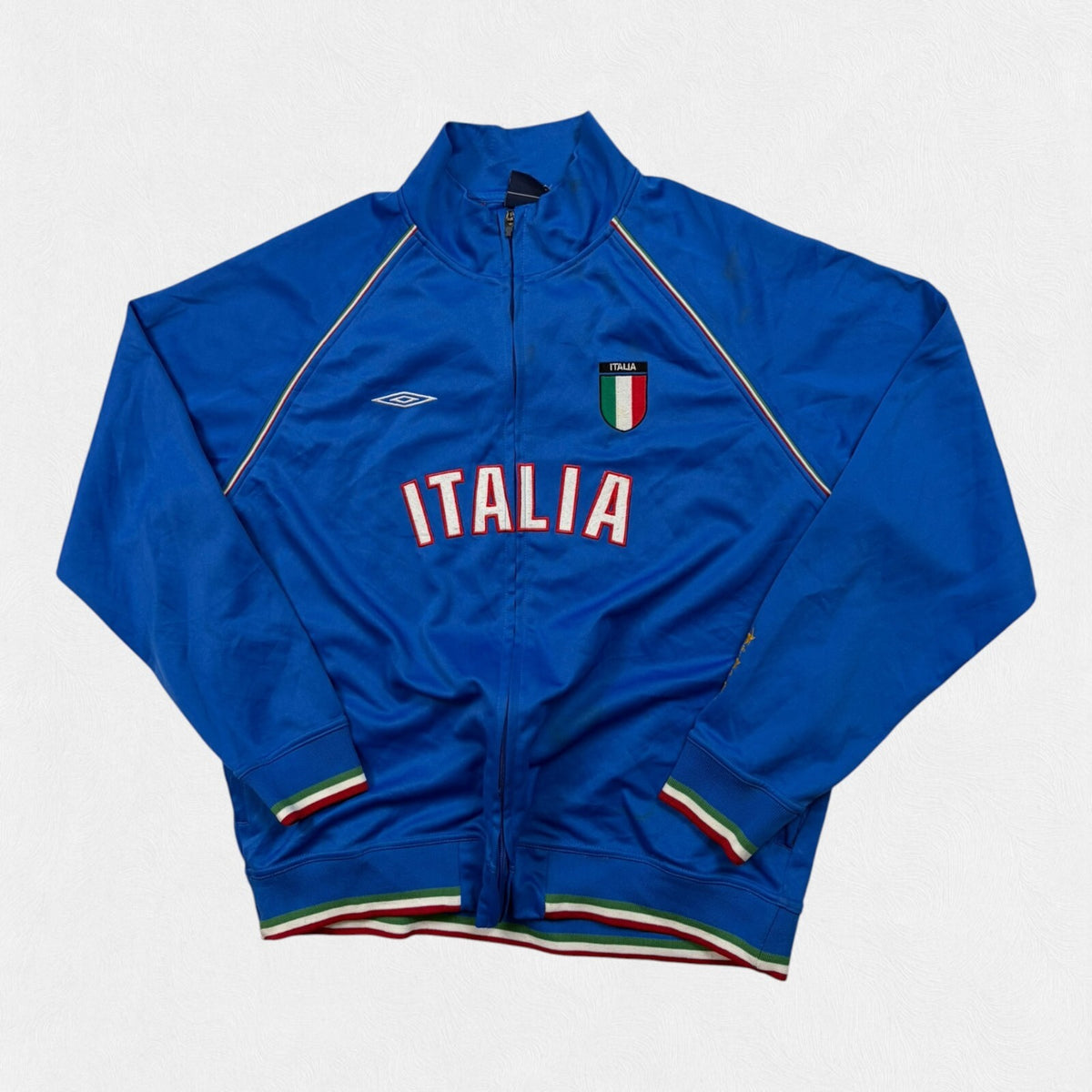Vintage 2000s Italy Umbro football track jacket (M)