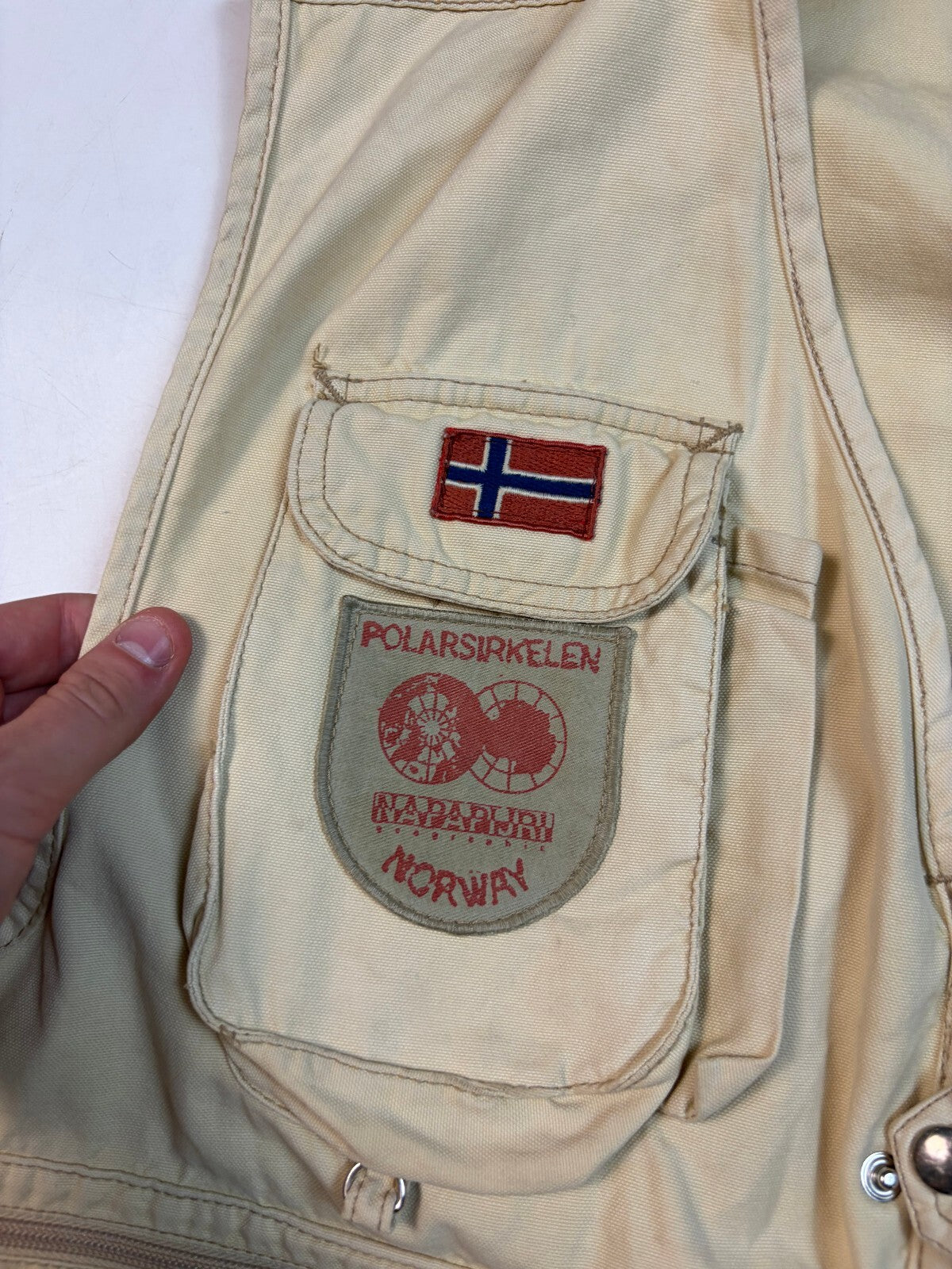 Vintage Napapijri tactical fishing vest jacket (L)