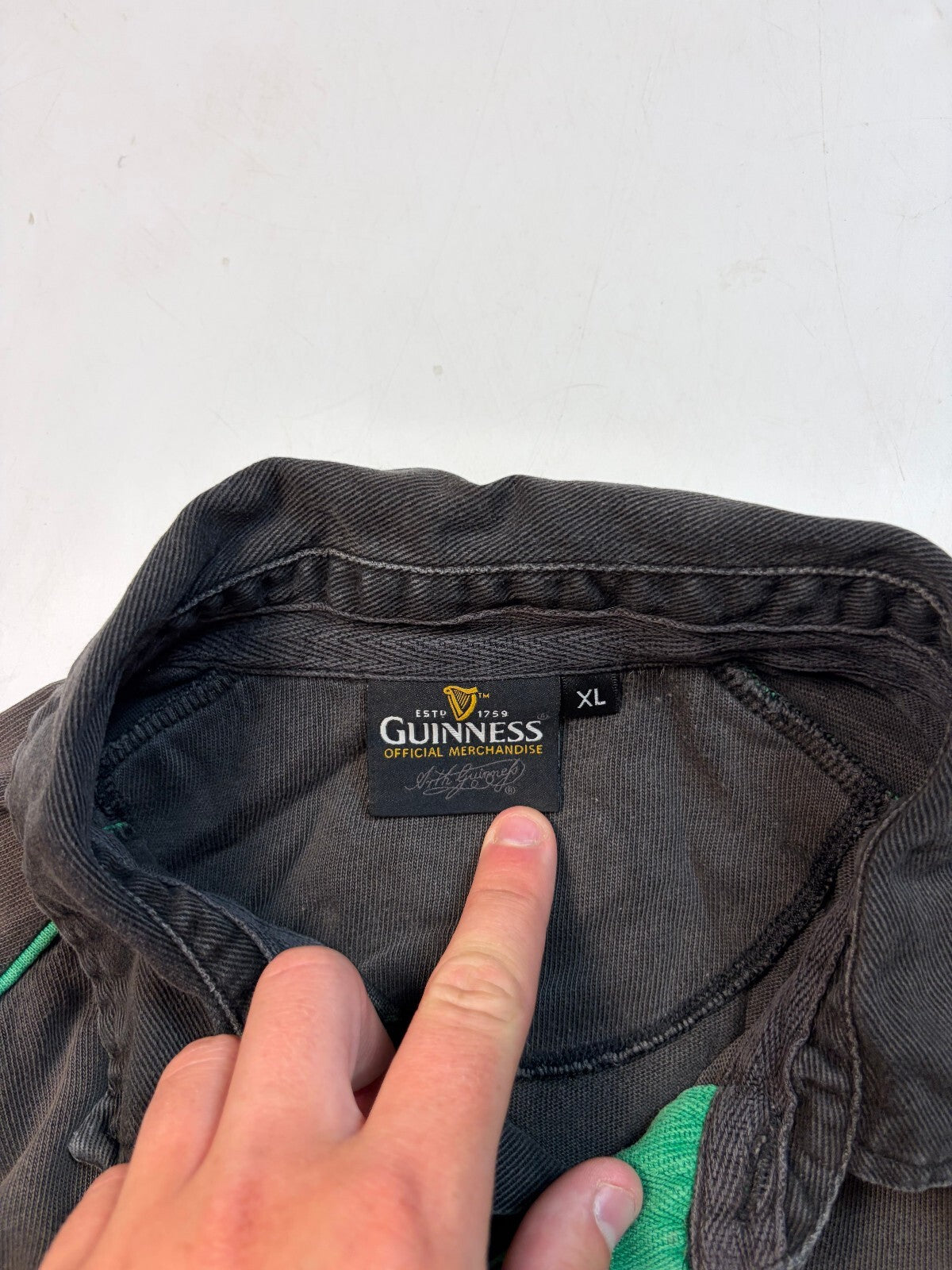 Vintage Ireland Guinness Cotton Traders rugby shirt (L)