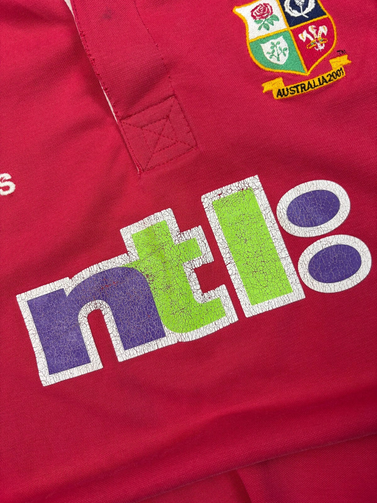 Vintage British & Irish Lions 2001 tour Adidas rugby shirt (XL)