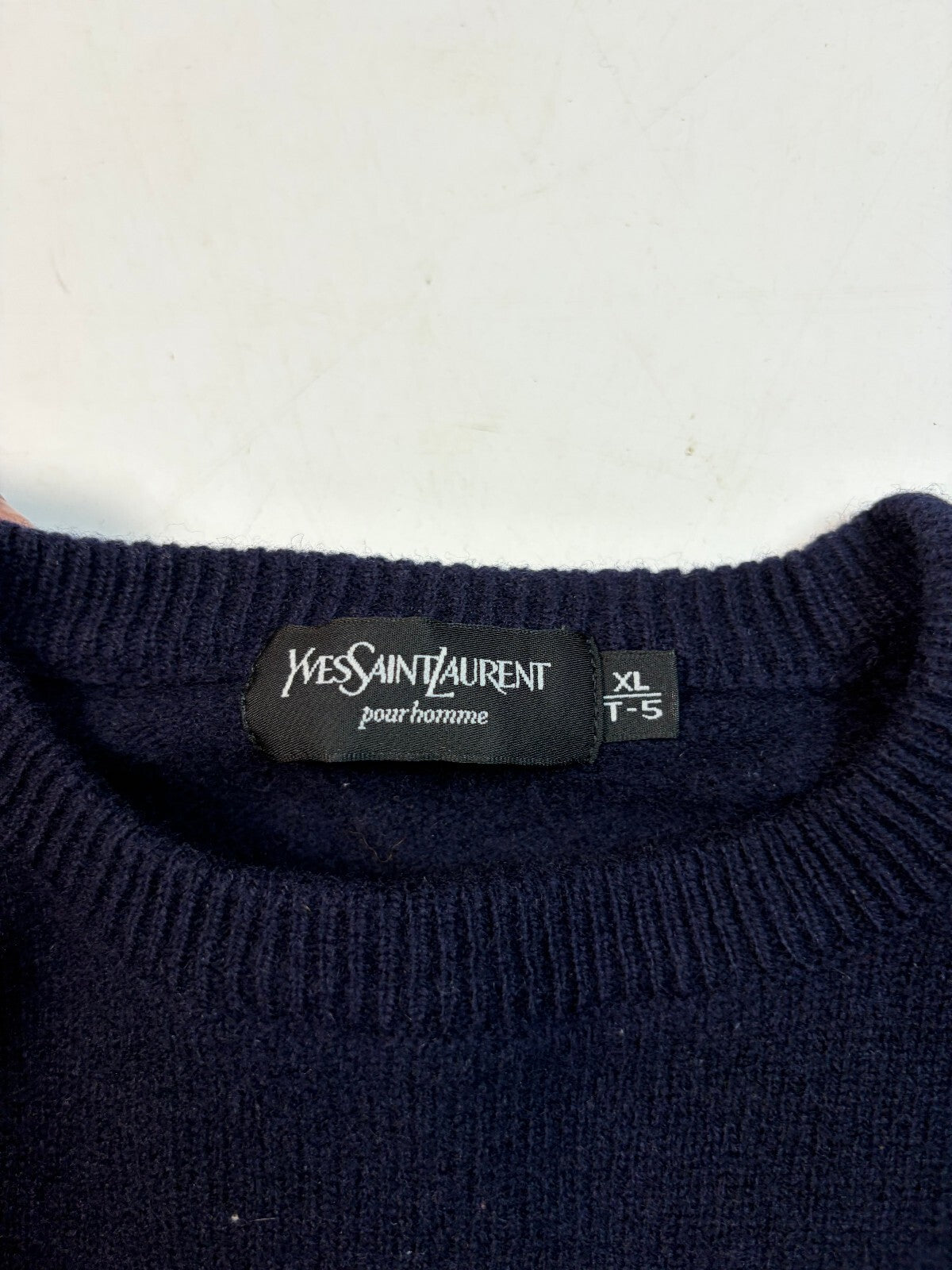 Vintage YSL Yves Saint Laurent wool knit sweater (S)