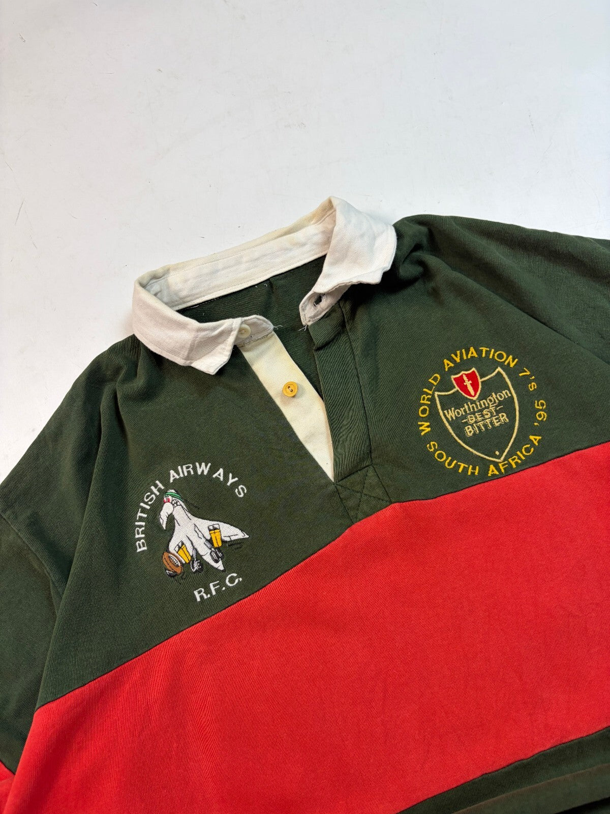 Vintage 90s British Airways world 7s rugby shirt (XL)