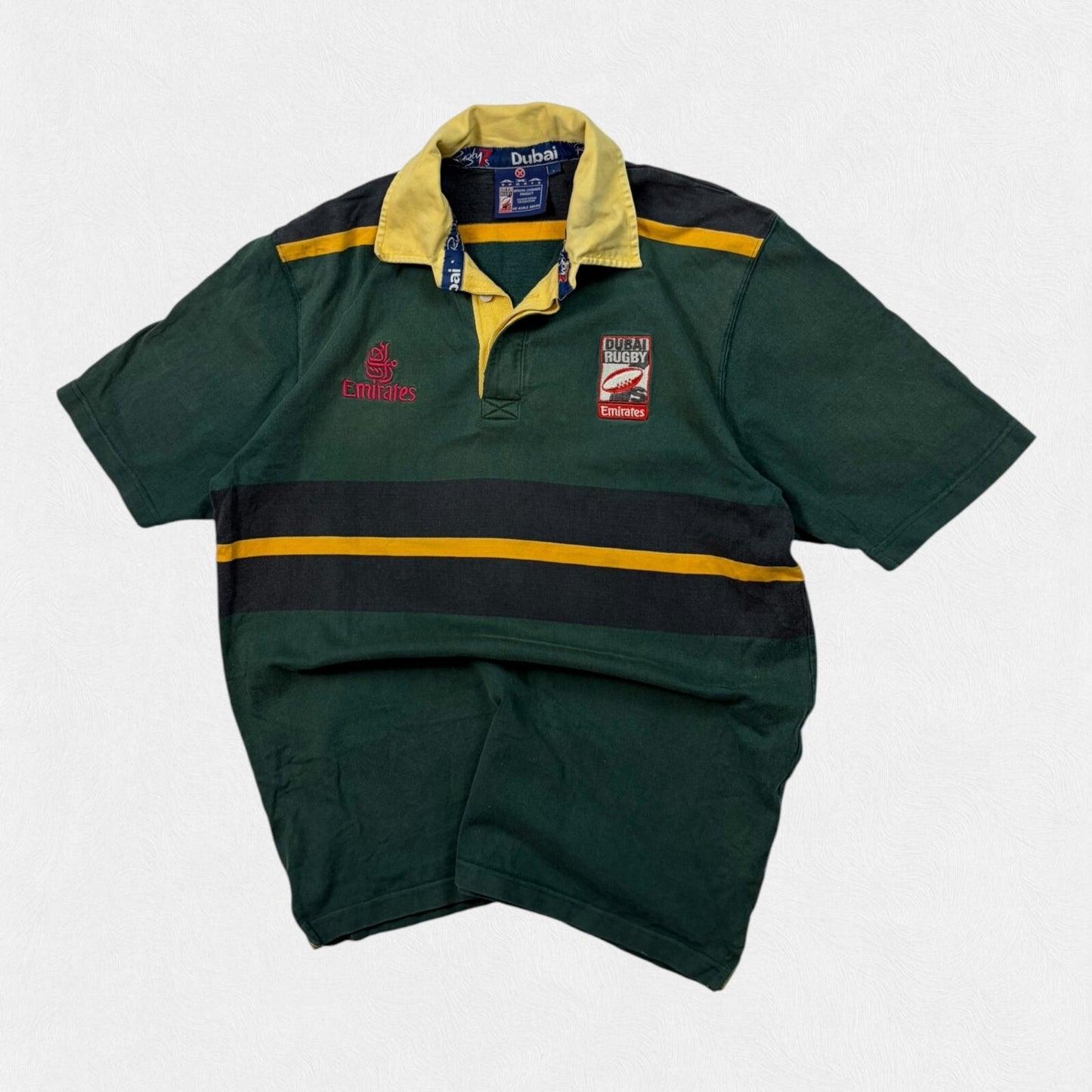 Vintage 90s Dubai Sevens rugby shirt (L)
