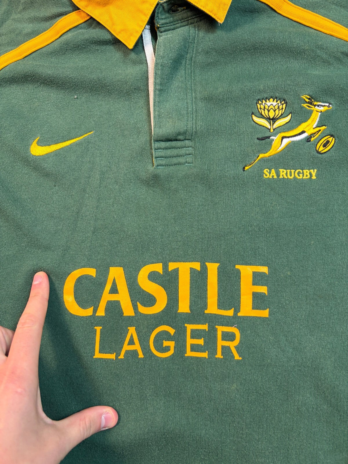 Vintage South Africa 2001/02 Nike rugby shirt (M)