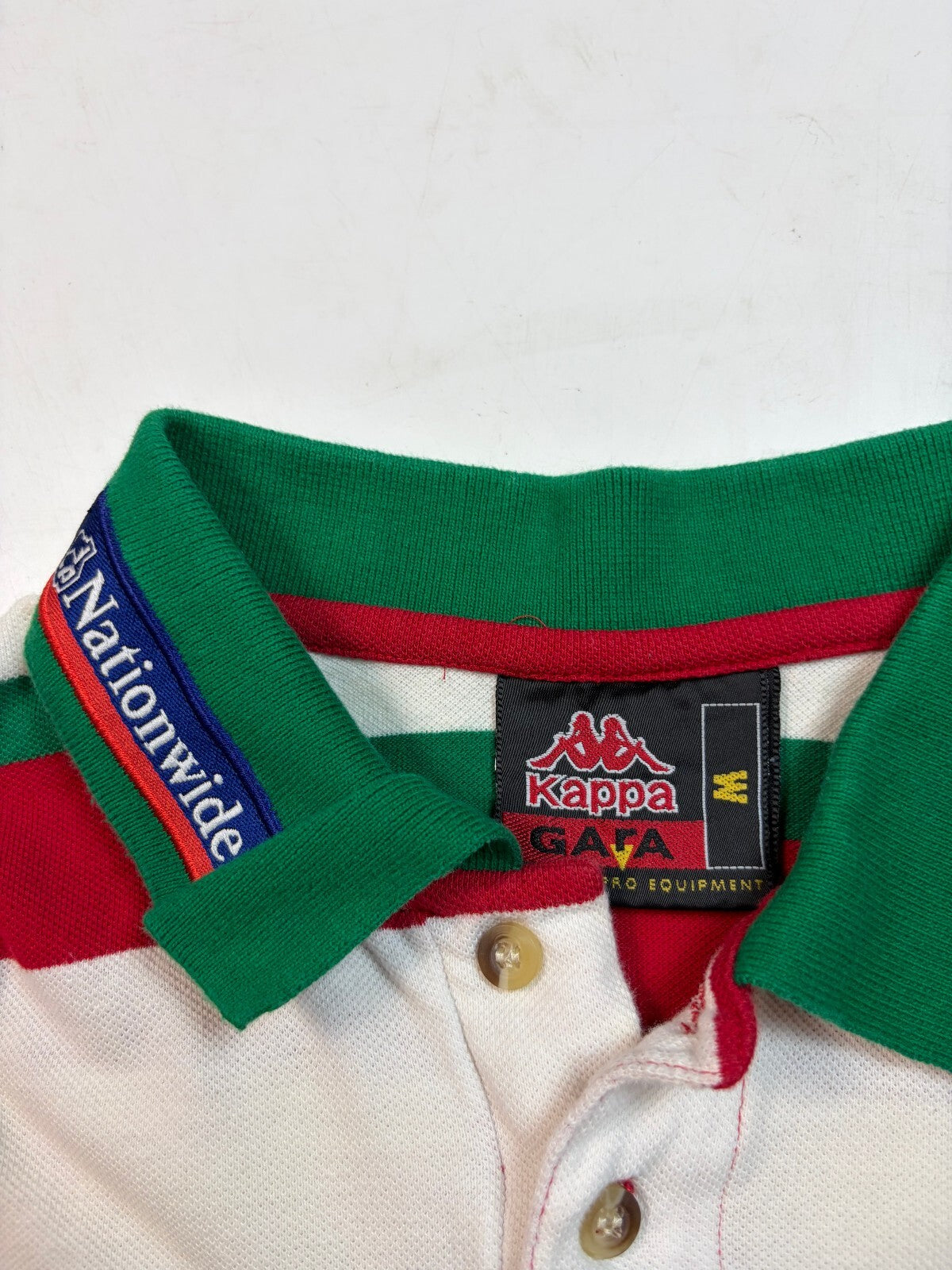 Vintage 90s Wales Kappa football polo shirt (M)