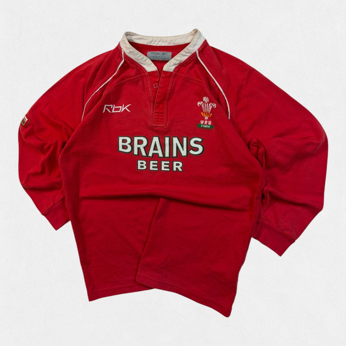 Vintage Wales 2005/06 Reebok rugby union shirt (S)