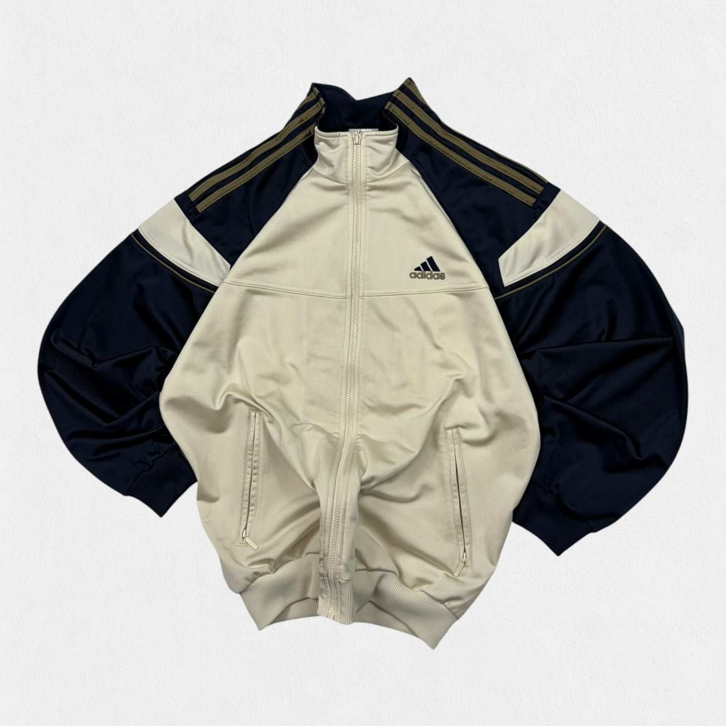 Vintage Y2K adidas colour block track top (M)