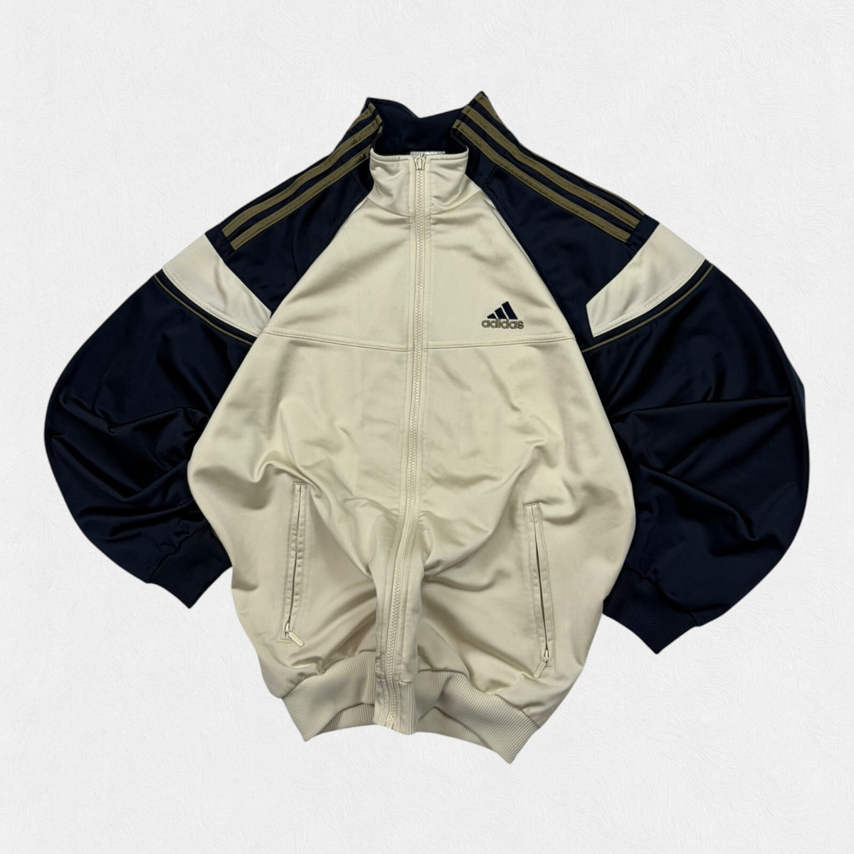 Vintage Y2K adidas colour block track top (M)
