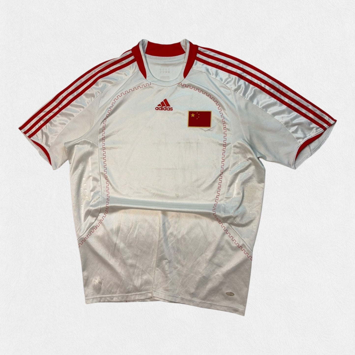 Vintage China 2007-09 Adidas away football shirt (XL)