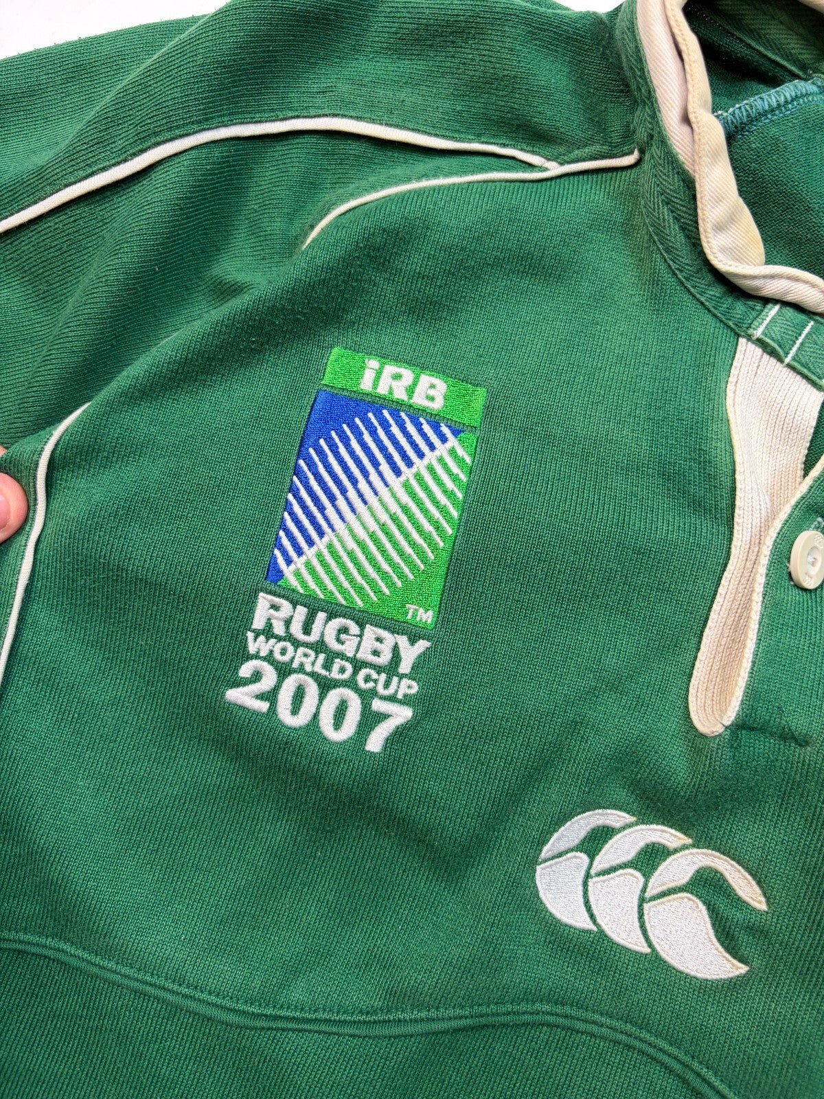 Vintage Ireland 2007 world cup rugby union shirt (L)