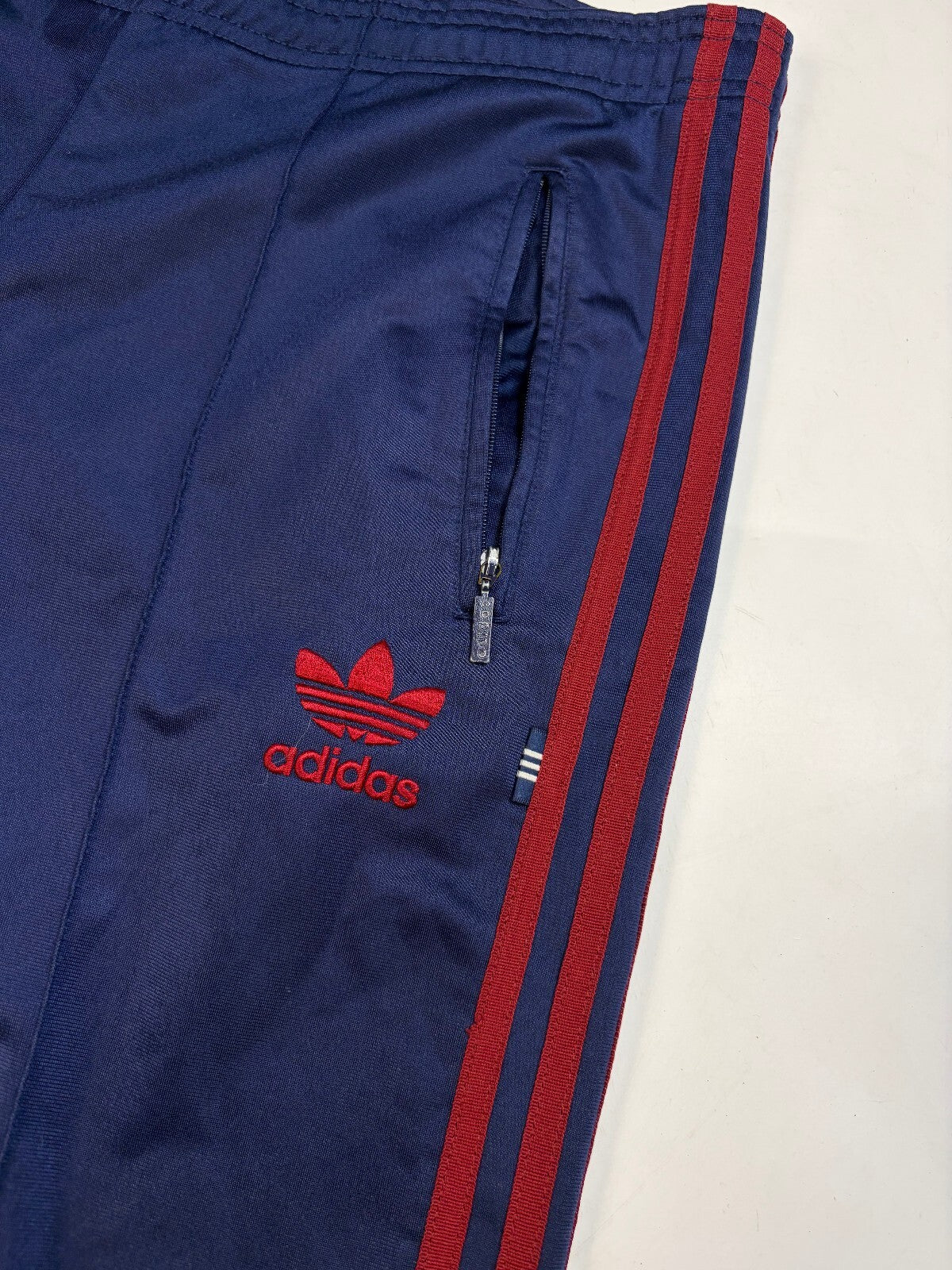 Vintage 90s adidas originals side stripe track pants (L)