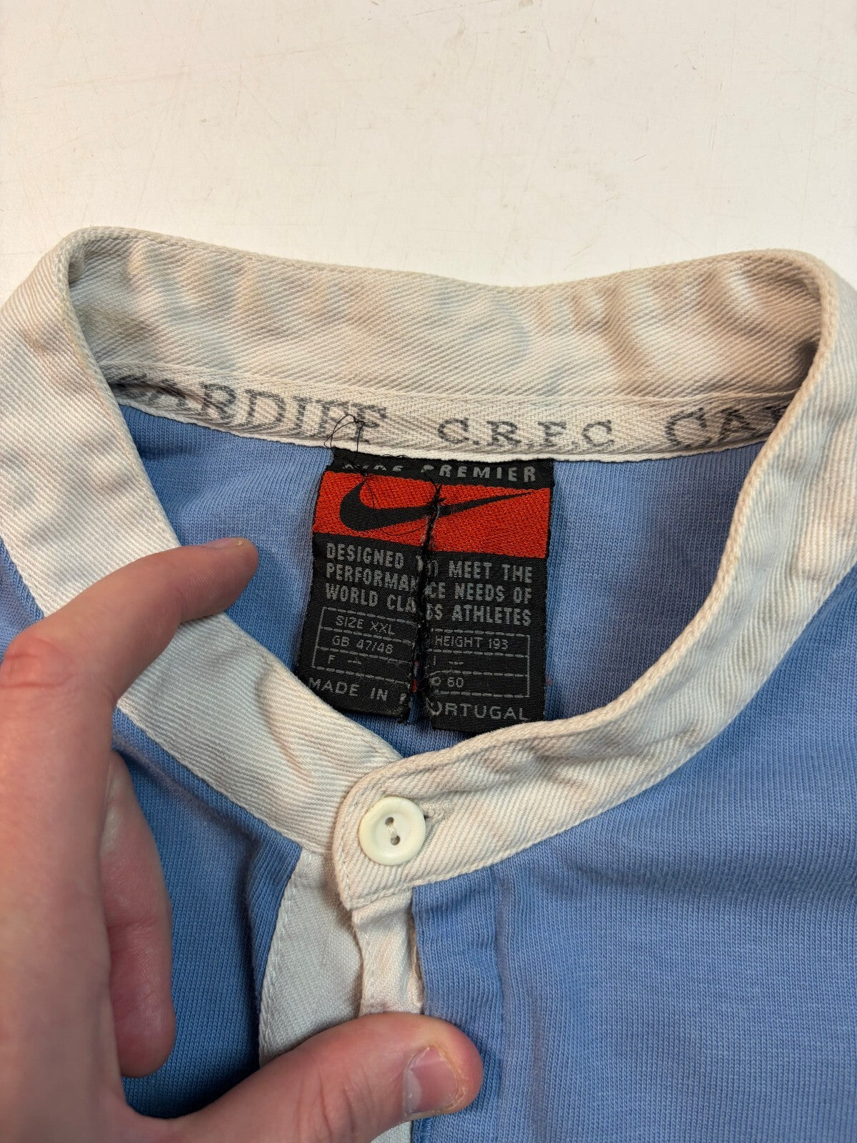 Vintage Cardiff RFC 1996/97 Nike rugby union shirt (XXL)