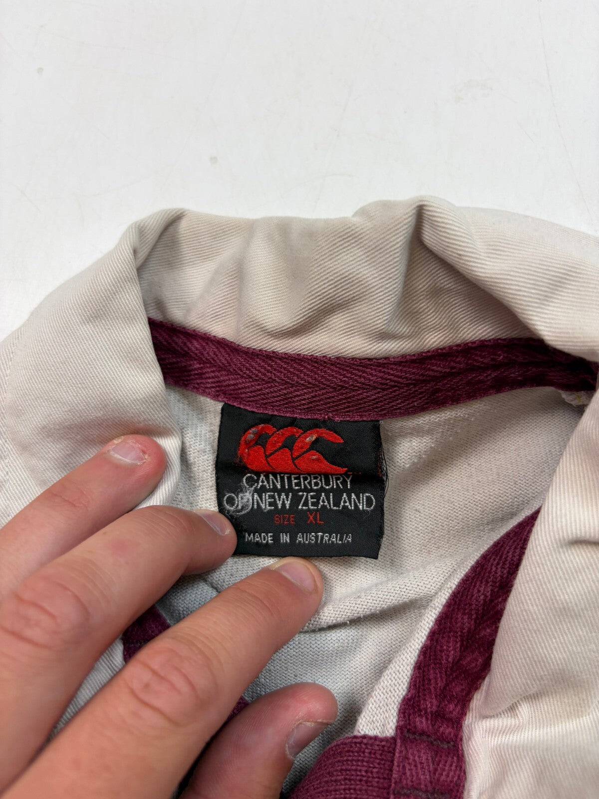 Vintage Queensland reds 2001 Canterbury training rugby union shirt (XL)