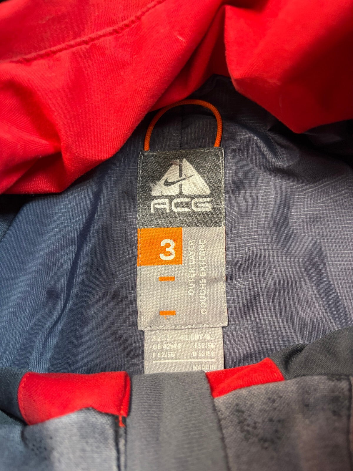 Vintage Nike ACG goretex hooded rain jacket (L)