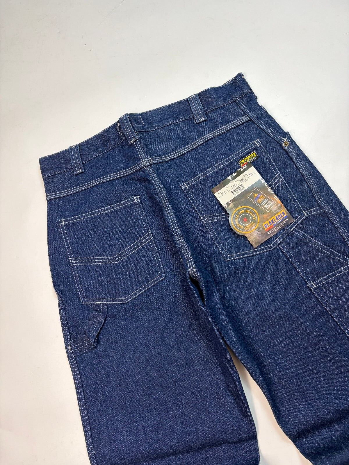 Baggy carpenter raw denim jeans (W34)