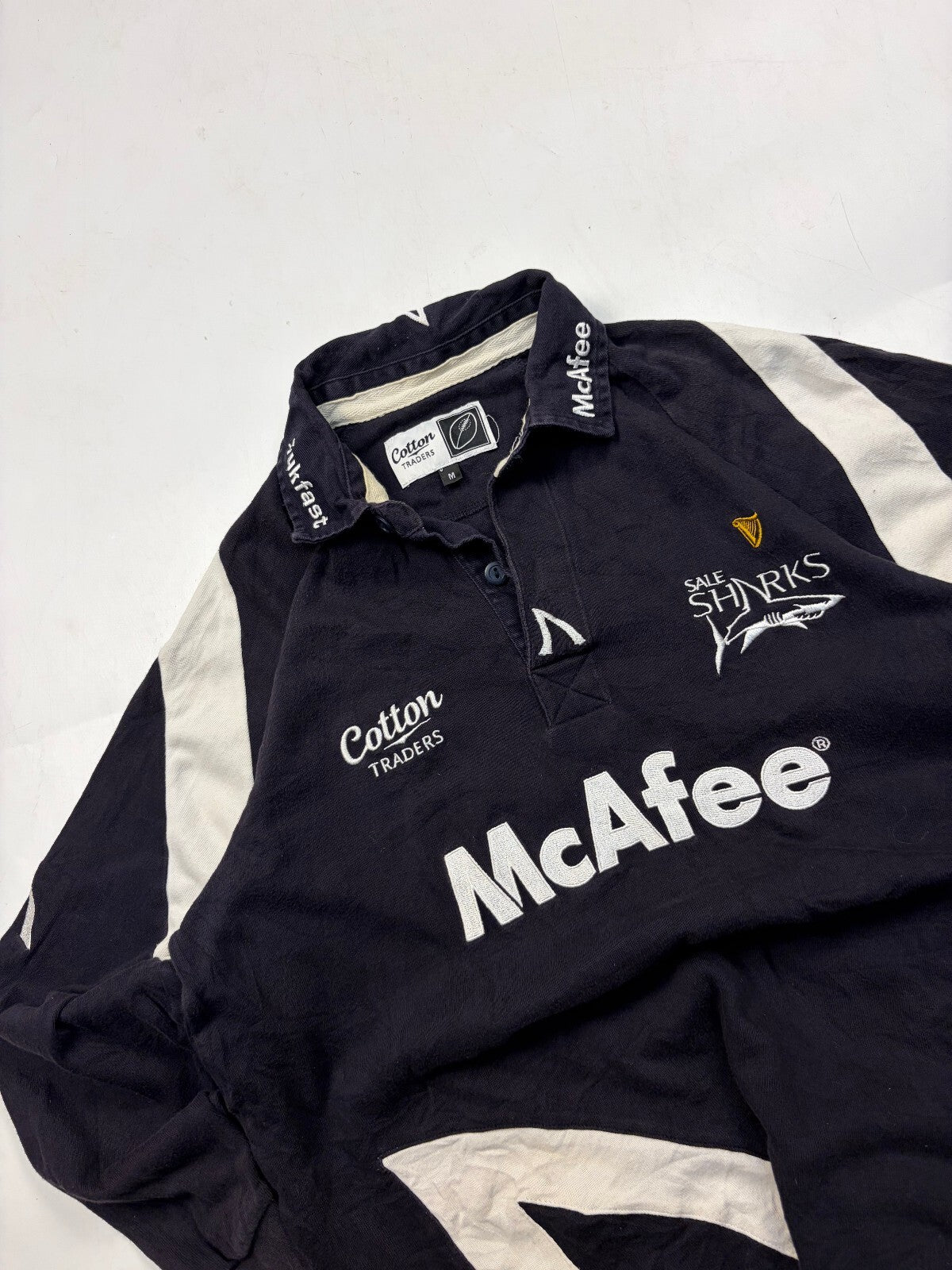 Vintage Sale Sharks 2008/09 Cotton Traders rugby union shirt (M)