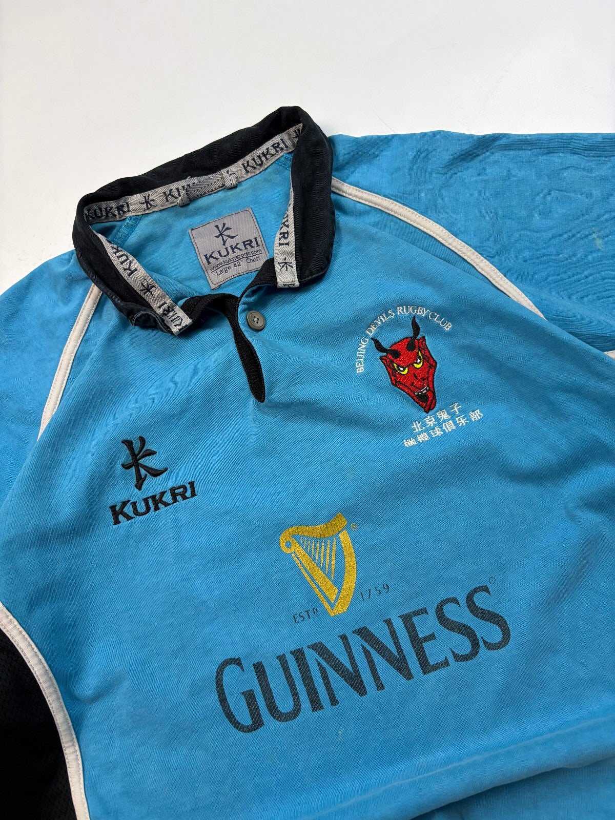 Beijing Devils 2009/10 Kukri Guinness rugby shirt (L)