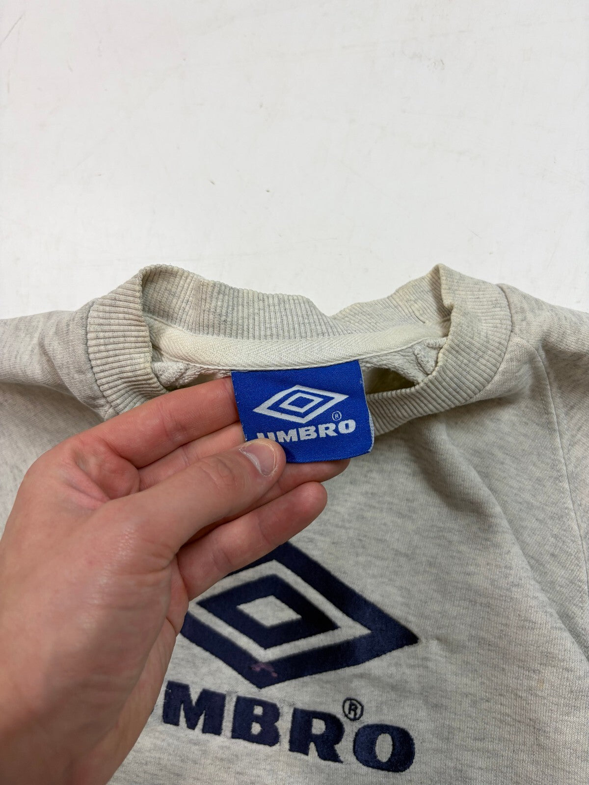 Vintage 90s Umbro pro training centre logo sweatshirt (L)