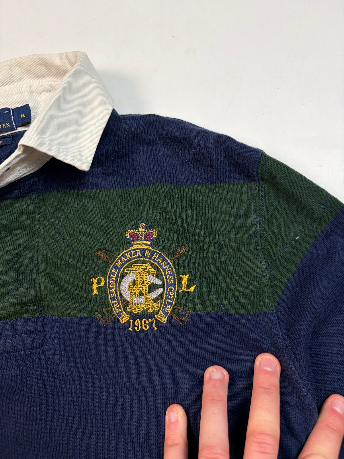 Ralph Lauren striped rugby polo shirt (M)