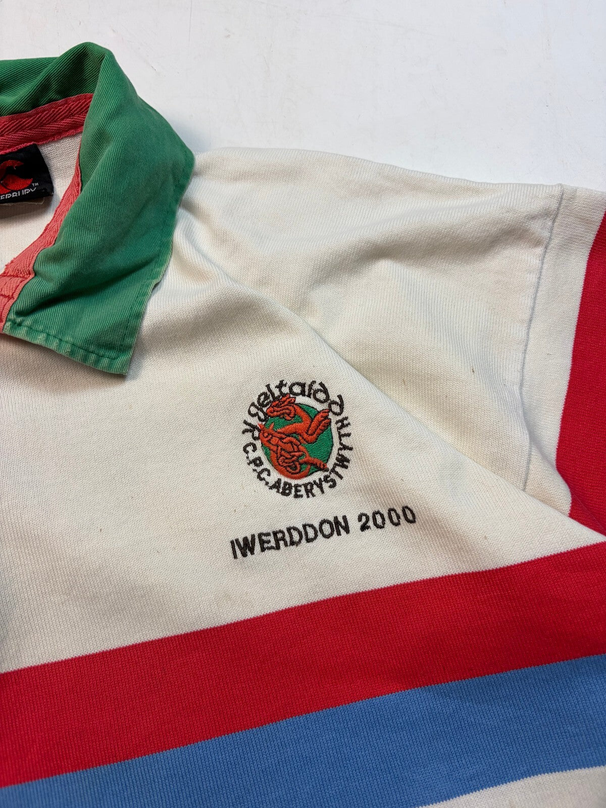 Vintage Aberystwyth 2000 Canterbury rugby union shirt (XL)