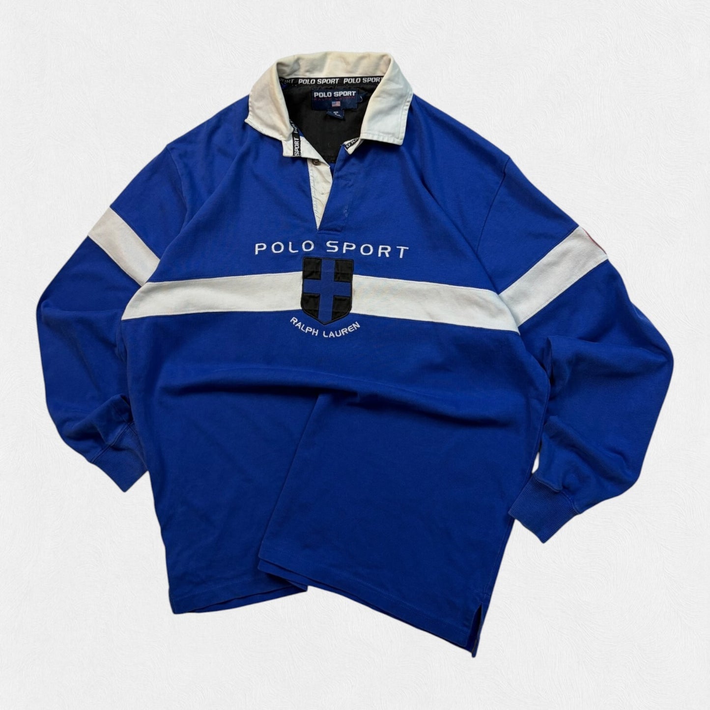 Vintage 90s Ralph Lauren polo sport arctic challenge rugby polo (M)
