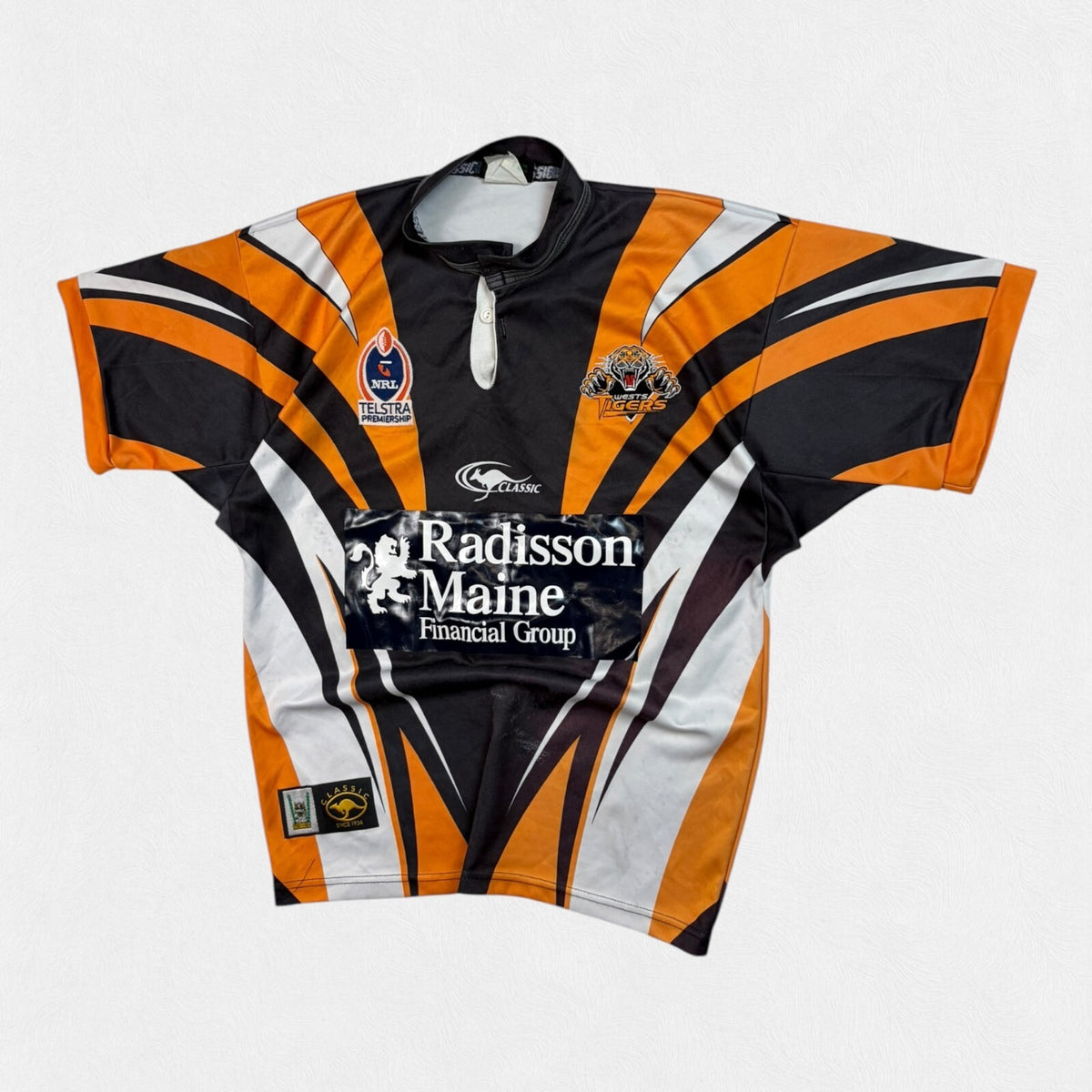 Vintage Wests Tigers 2003 away rugby league shirt (M)