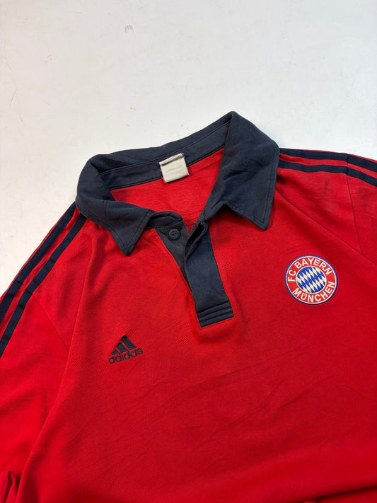 Vintage Bayern Munich 2008/09 adidas football polo shirt (M)