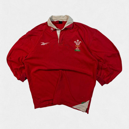 Vintage Wales 1998-00 Reebok rugby union shirt (M)