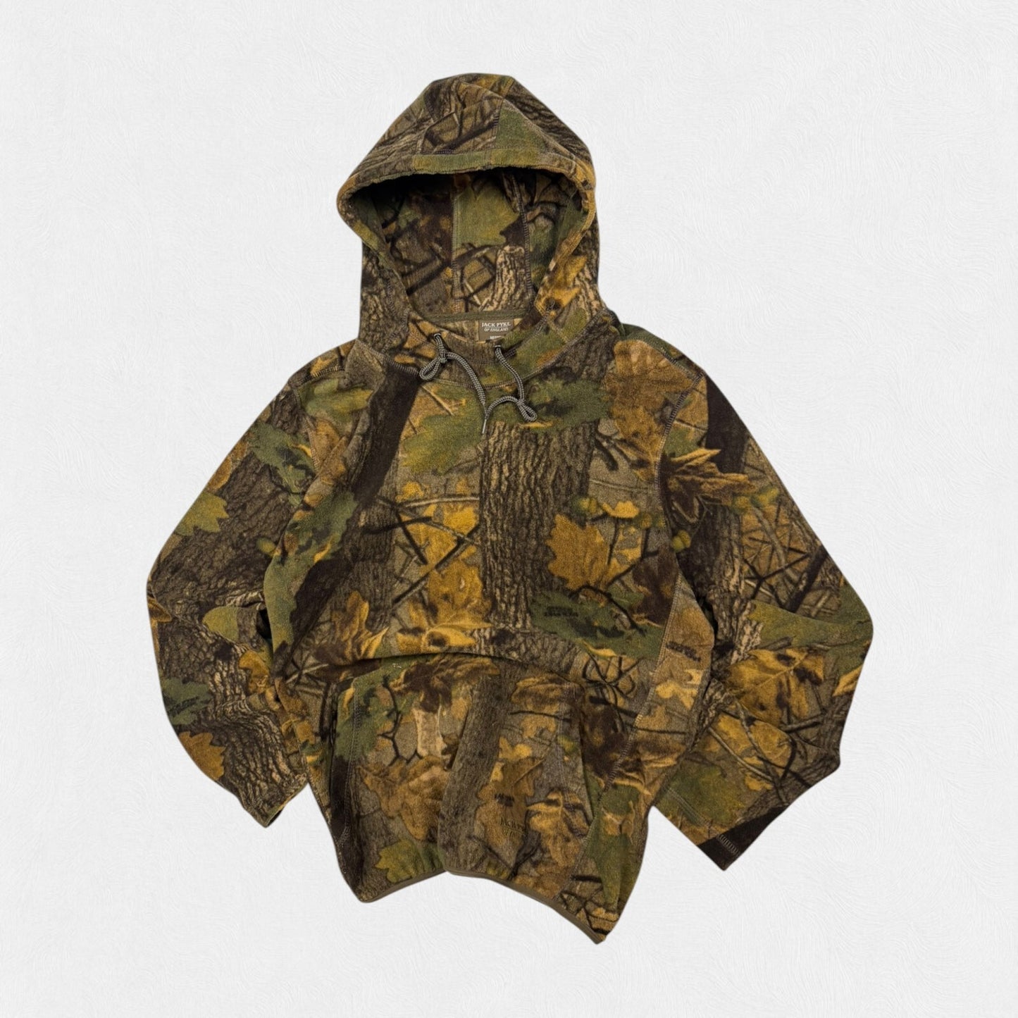 Vintage real tree camo fleece hoodie (M)