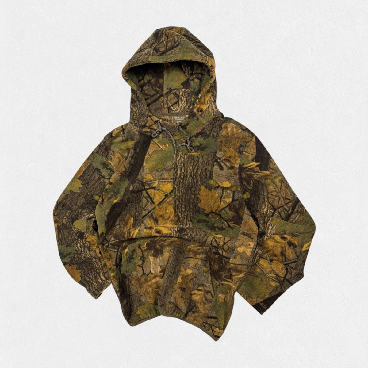 Vintage real tree camo fleece hoodie (M)