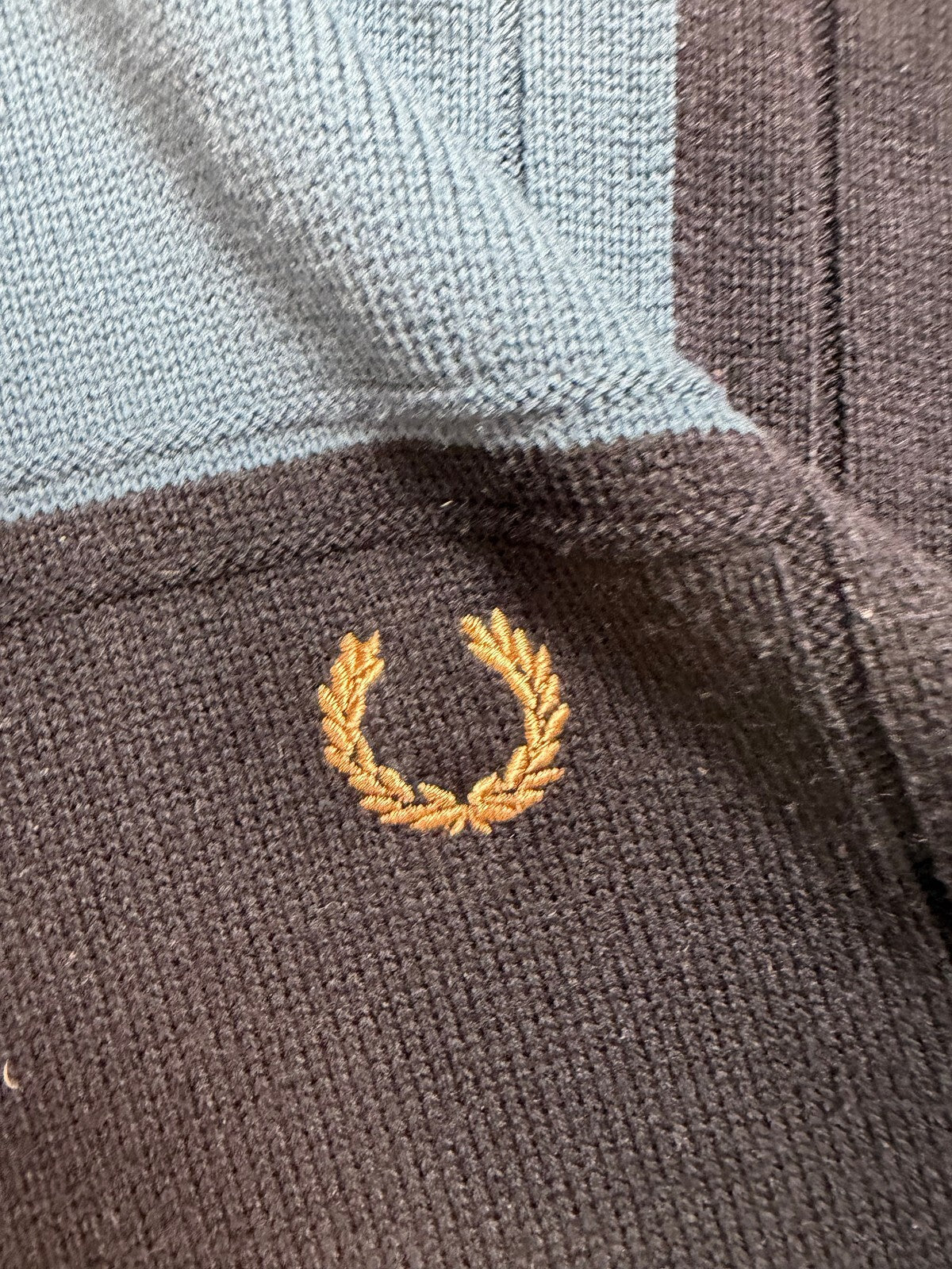 Vintage Fred Perry abstract knit sweater (M)