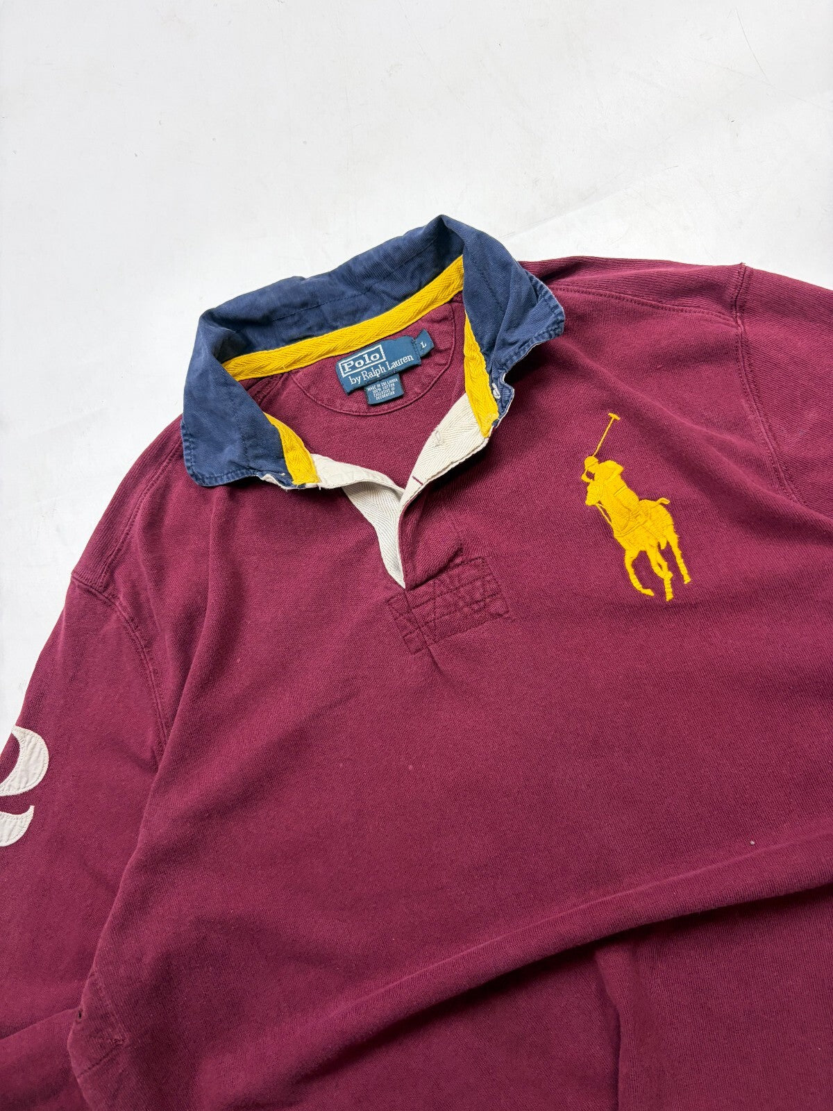 Vintage Ralph Lauren big pony rugby polo shirt (L)