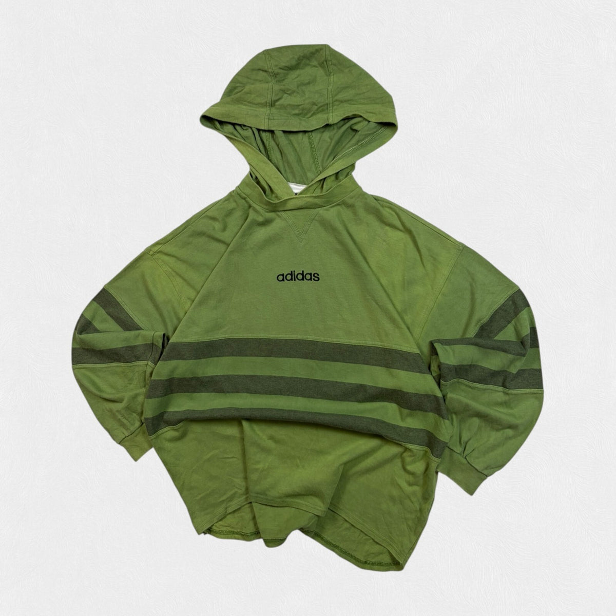 Vintage 90s adidas originals striped hoodie (XL)