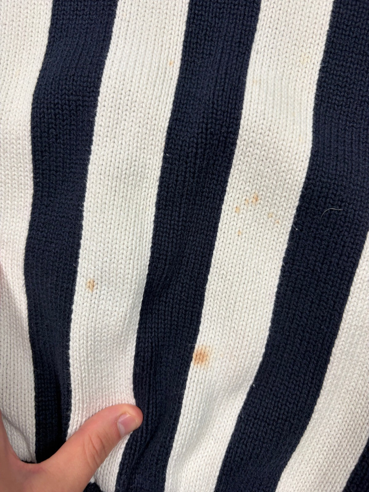 Vintage 90s Tommy Hilfiger striped knit sweater (M)