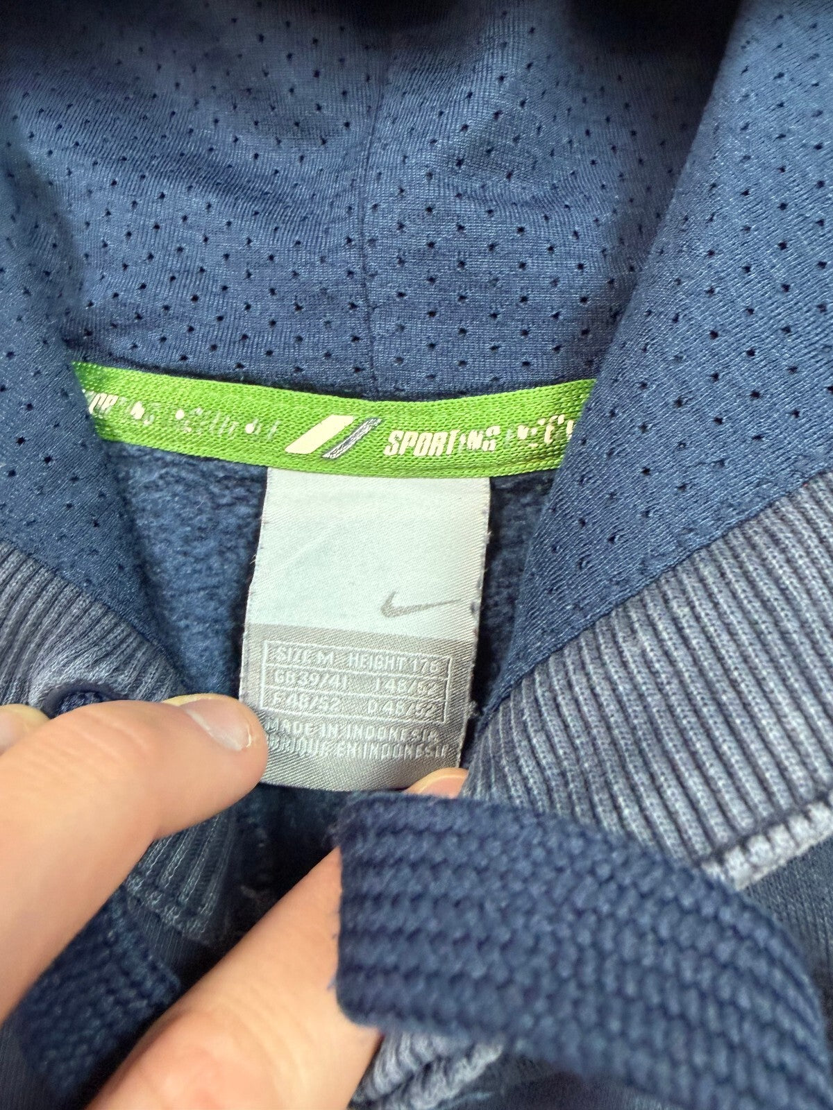 Vintage Y2K Nike spell out hoodie (M)