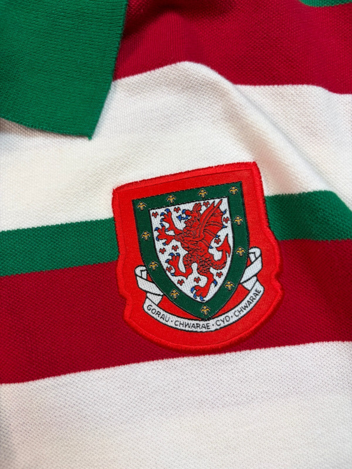 Vintage 90s Wales Kappa football polo shirt (M)