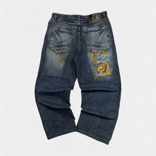 Vintage Y2K Japanese baggy hip hop jeans (W34)