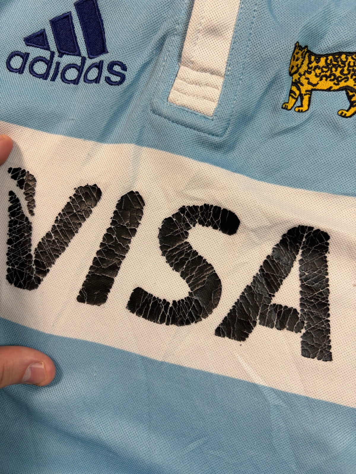 Vintage Argentina 2007/08 Adidas rugby union shirt (M)