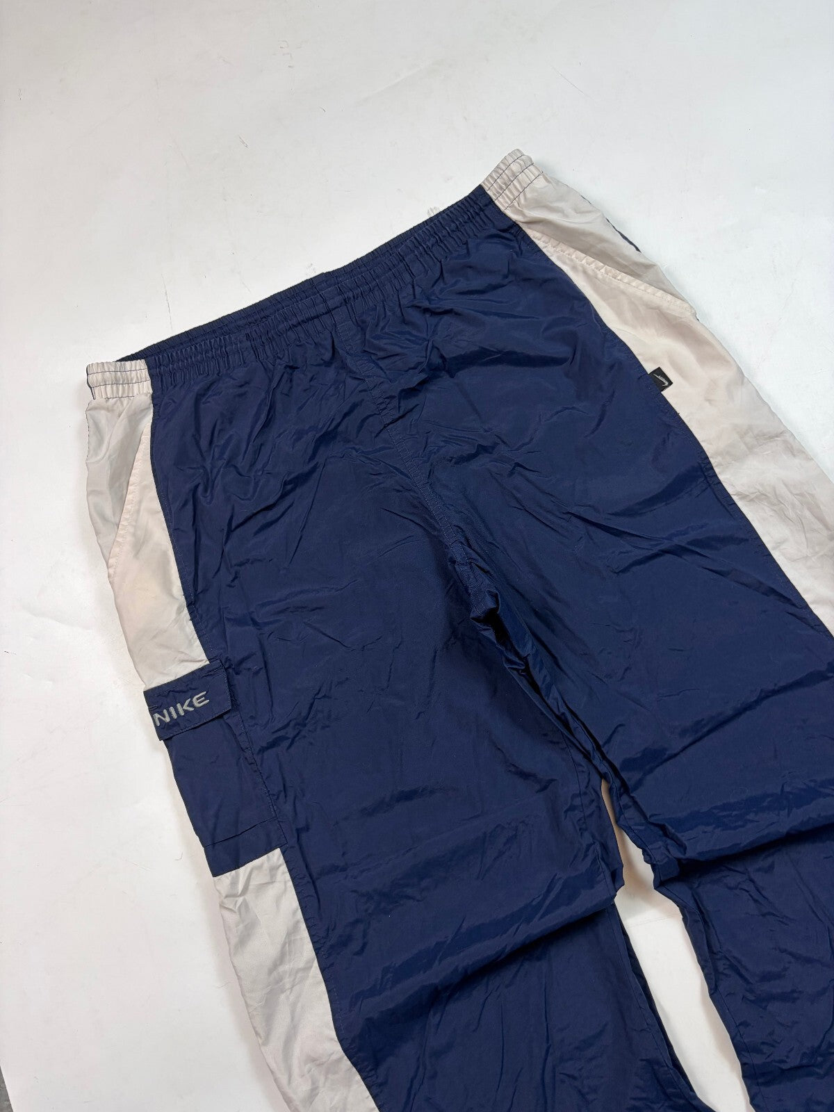 Vintage Y2K Nike side stripe baggy track pants (XL)