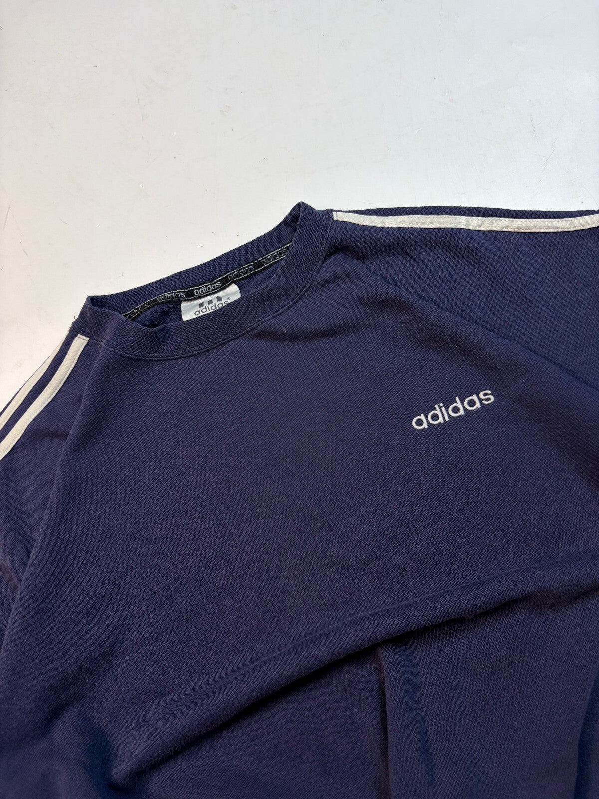Vintage 90s adidas originals side stripe sweatshirt (L)