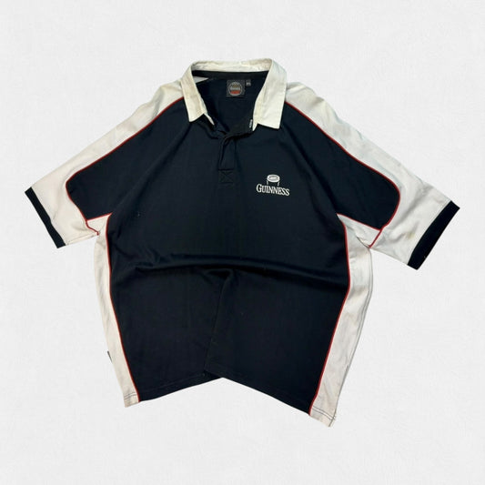 Vintage Y2K Guinness beer rugby polo shirt (XXL)